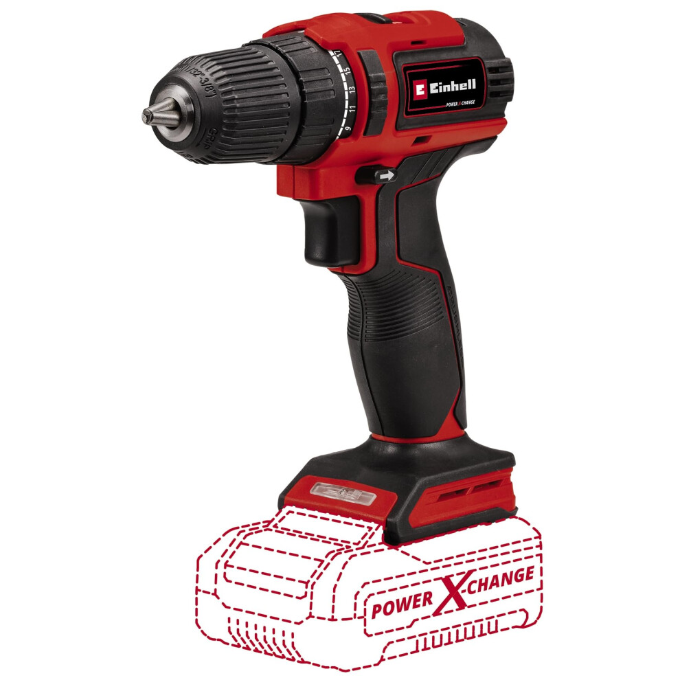 Einhell TE-CD 18/40 Li BL - Solo Power X-Change cordless drill, battery-powered (Li-ion, 18 V, 40 Nm, brushless motor, speed electronics, delivered