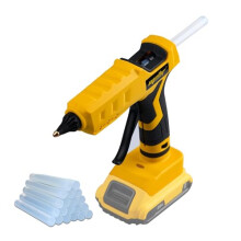 100W Hot Glue Gun Cordless for Dewalt 18V XR li-ion Battery Powered Full Size 11mm Sticks (Tool bare, no battery, no charger)