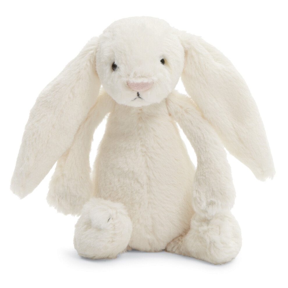 Jellycat Bashful Cream Bunny Stuffed Animal, Small, 7 inches