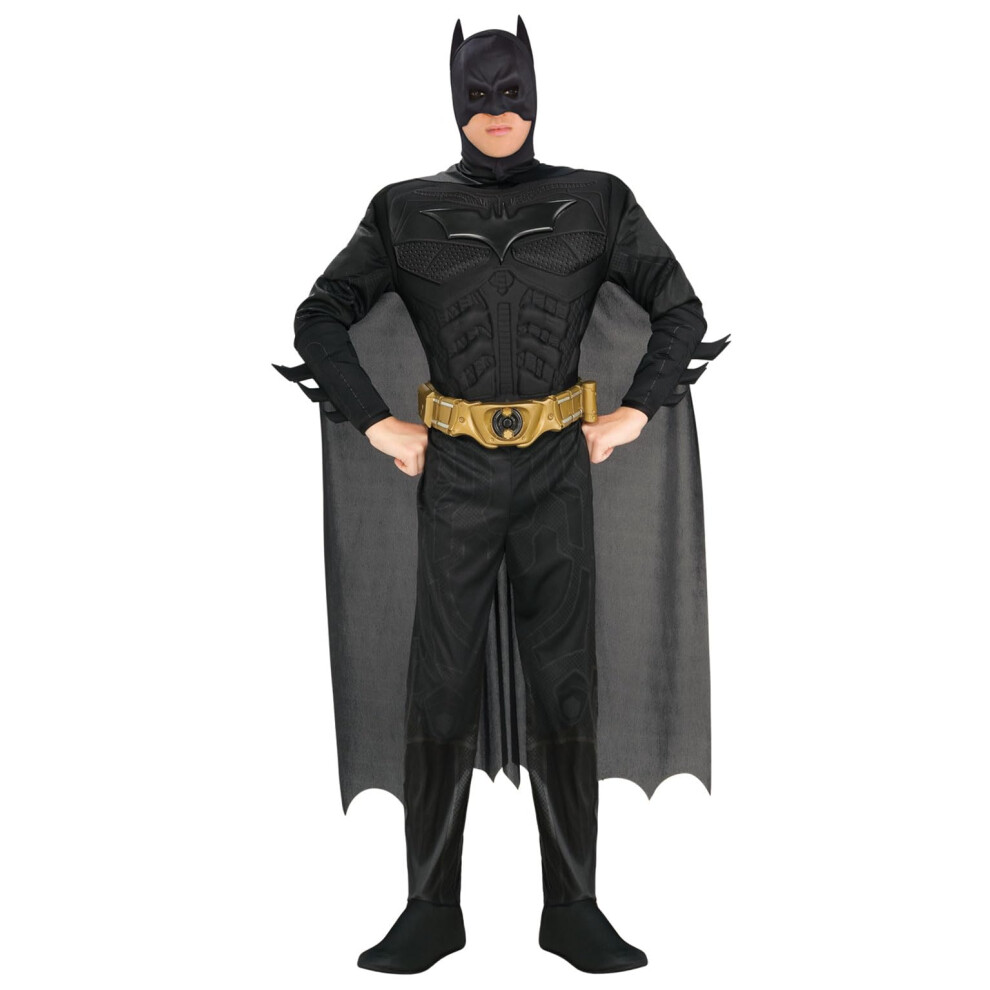 Rubies Rubie's Dark Knight Rises Costume, Mens Batman Muscle Costume Style 2, Large, Chest 42 - 44", Waist 34 - 36", Inseam 33"