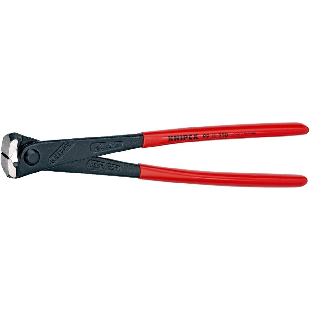 Knipex High Leverage Concreters' Nipper high lever transmission black atramentized, plastic coated 250 mm (self-service card/blister) 99 11 250 SB