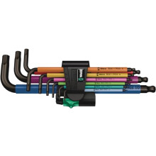 Wera 950 SPKL/9 SM N SB Multicolour BlackLaser L-key set, 9pc, Metric, 1.5-10mm, 05073593001
