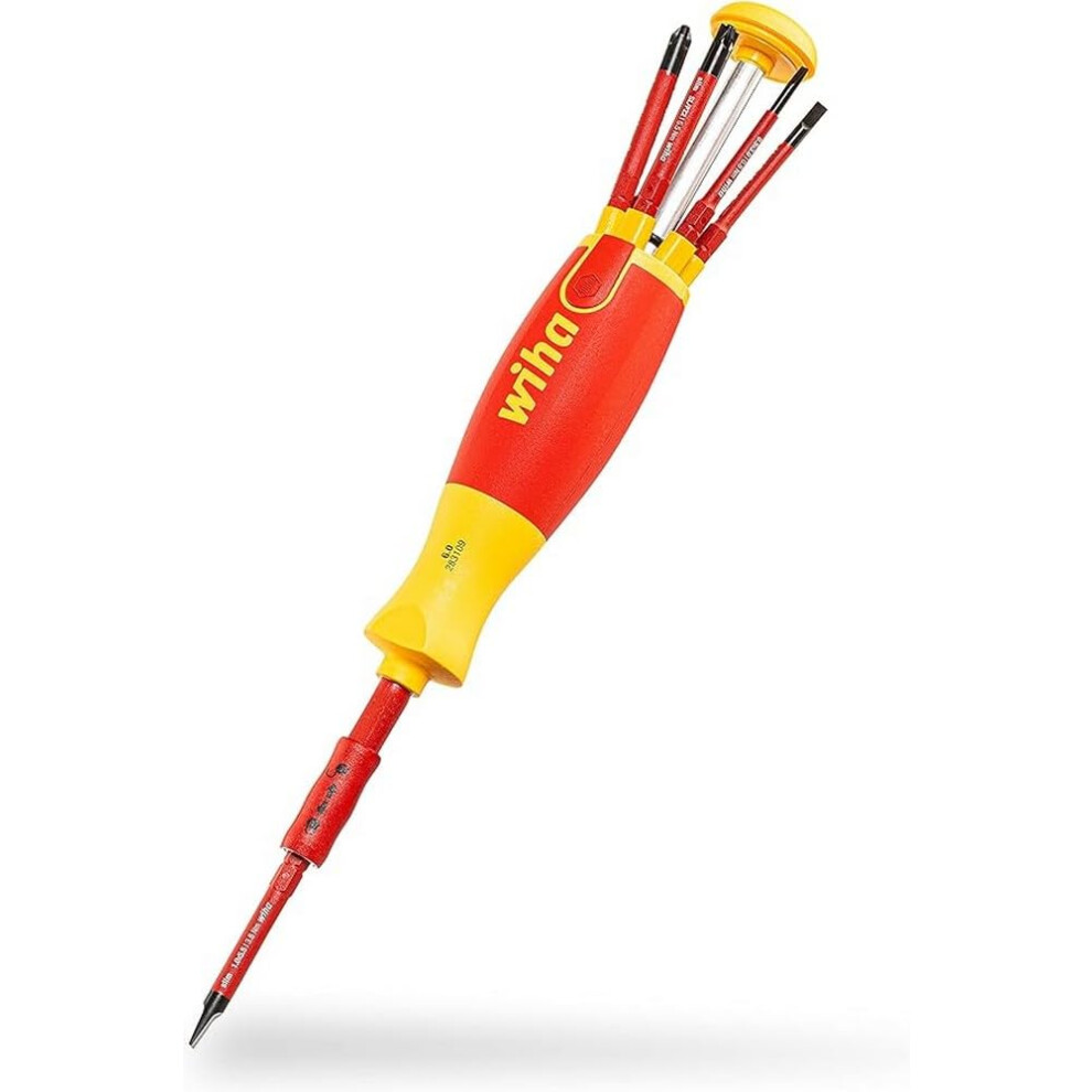 Wiha 38613, Schlitz/PH/SL+PZ (Klemmschrauben) im Blister, Red Yellow