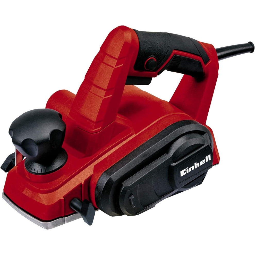 Einhell 4345310 TC-PL 750 Electric Planer | Up To 2mm Chip Depth, Aluminium Soleplate, Parallel Stop, Fold Depth Stop | 750W Wood Plane For Doors and