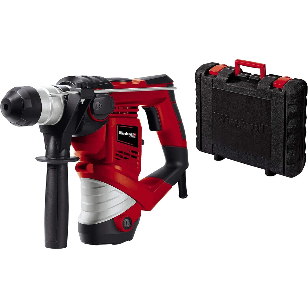 Einhell TC-RH 900 Rotary Hammer Drill | SDS Plus 3-in-1 Drill - Drilling / Pneumatic Impact Drilling / Chiselling | 900W, 3.0 Joule Impact Force, Hard