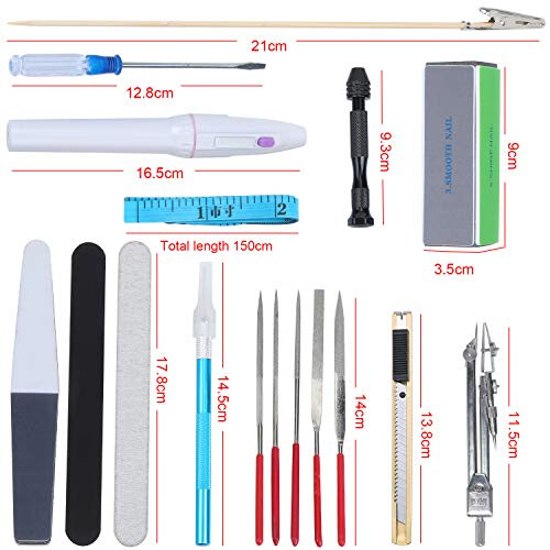 WiMas 64PCS Gundam Model Tools Kit, Building Craft Set, Model Basic Tools for Basic Model Building Repairing and Fixing 1