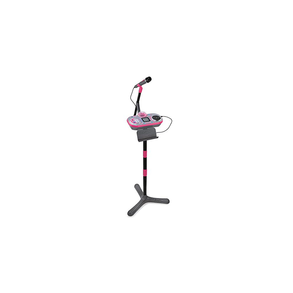 Vtech Kidi Super Star Dj, Kids Dj Toy, Microphone Toy With Built-In Songs And Sound Effects, Microphone And Adjustable Stand, Karaoke Toy, Gift For