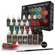 Grinning Gargoyle Fantasy Miniature Paint Set ? Army Painter Paints for Role-playing Tabletop Figures - 20x Warpaints and a Brush for Miniature