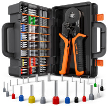 SOMELINE? Crimping Tools Set with 24 Types of Ferrules - Ferrule Pliers 0.25-10mm?(AWG 24-8) I Electricians tools, Crimper, Crimping Pliers, Wire