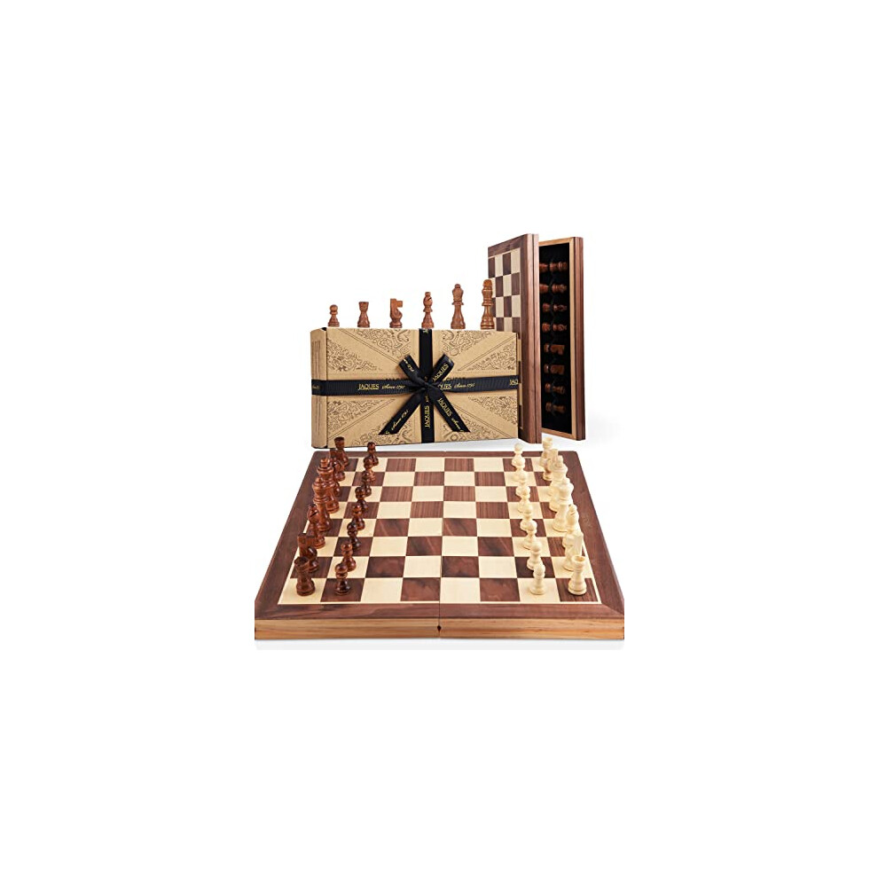 Jaques of London Wooden Chess Set | Folding Chess Board & Pieces | 11? Chess Set for Adults | Luxury Traditional Games for Adults and Kids | Since-image-OPC-PF2P77Y-NEW