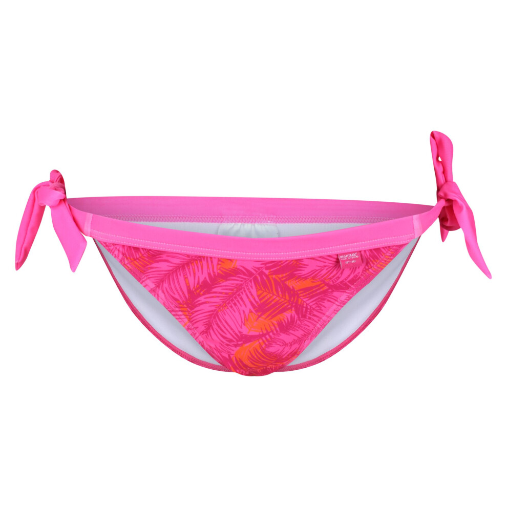 (10 UK, Fusion Pink) Regatta Womens/Ladies Flavia Palm Leaf Bikini Bottoms