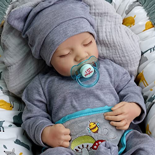 Babeside Reborn Dolls Boy 17 Inches Handmade Washable Reborn Babies Soft Vinyl Body with Anatomically Correct Reborn Baby Doll Looks Like a Real on OnBuy