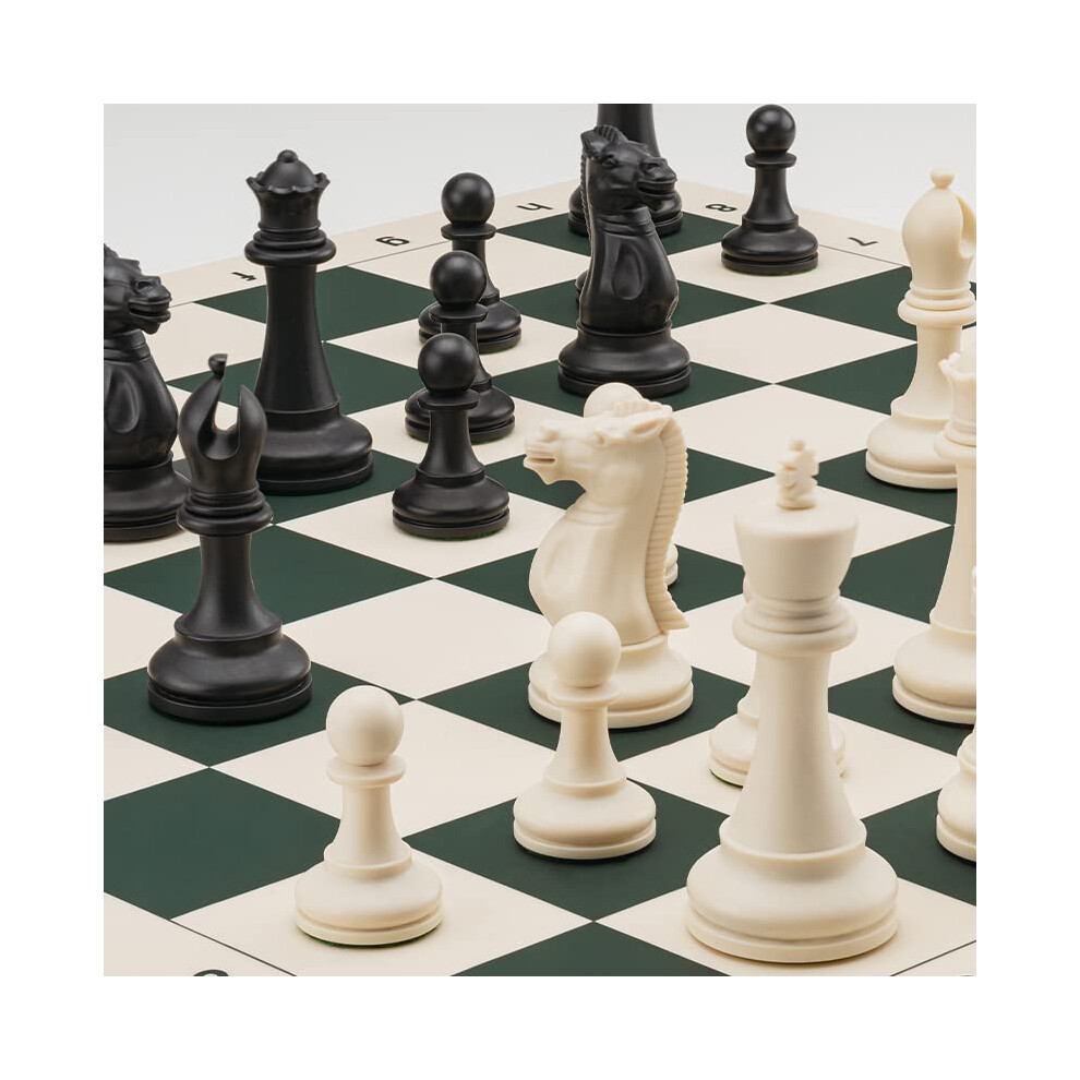 a-a-tournament-chess-set---20--x20---foldable-silicone-chess-board---3-75---king-height-plastic-quadruple-weighted-classic-staunton-pieces-storage-bag