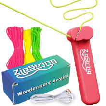 ZipString - String Rope Launcher - Outdoor Toy Viral, Fidget Toy, Loop Lasso for Kids and Adults - Cool Toys, Lasso Rope - Rock it Red Zip String Toy