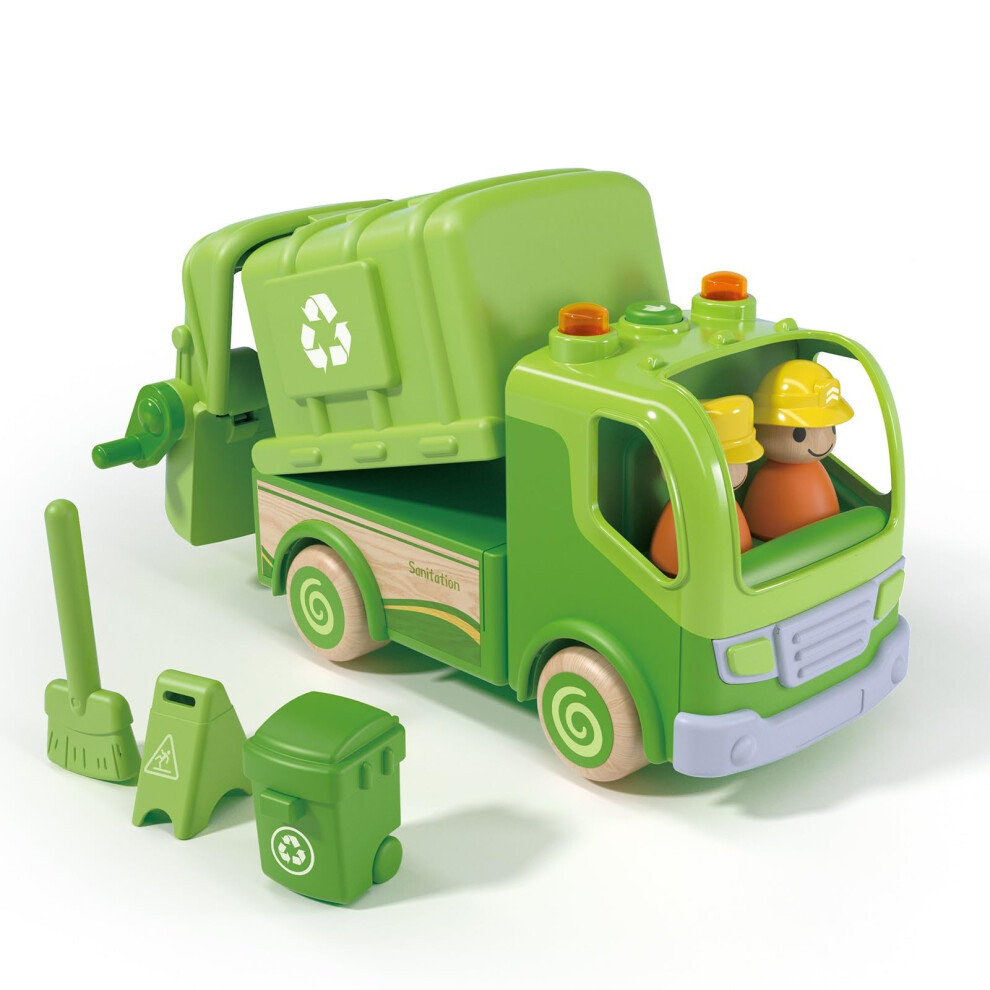 Wanborns Garbage Truck Toys Toddler Recycling Truck for 18M 2 3 4 5 Years Old Kids Realistic Car with Trash Can Lifter and Dumping Function Toy on OnBuy