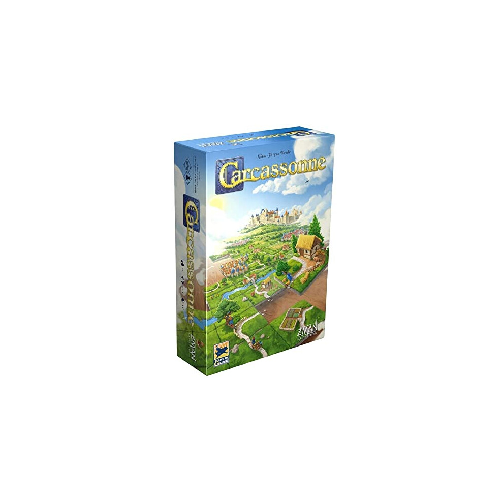 Z-Man Games | Carcassonne | Board Game | Ages 7+ | 2-5 Players | 45 Minutes Playing Time