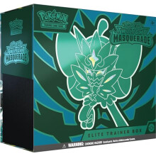 Pok?mon TCG: Scarlet & Violet?Twilight Masquerade Elite Trainer Box (1 Full-Art Teal Mask Ogerpon Promo Card, 9 Boosters & Premium Accessories)