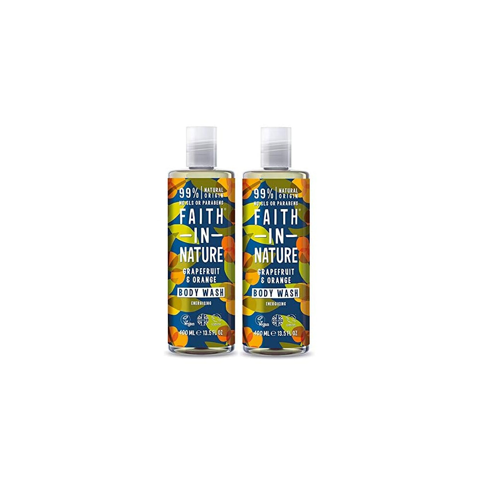 Faith In Nature (Pack Of 2) Grapefruit & Orange Foam Bath |