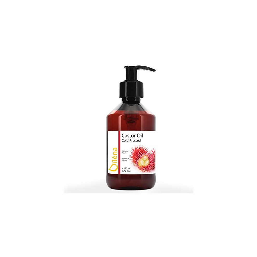 Oã¯Lã©Na Castor Oil Pure 100% Natural Moisturizer Beard Oil, Hair Loss, Nails, Eyelash Growth, Face & Body Cold Pressed 250Ml