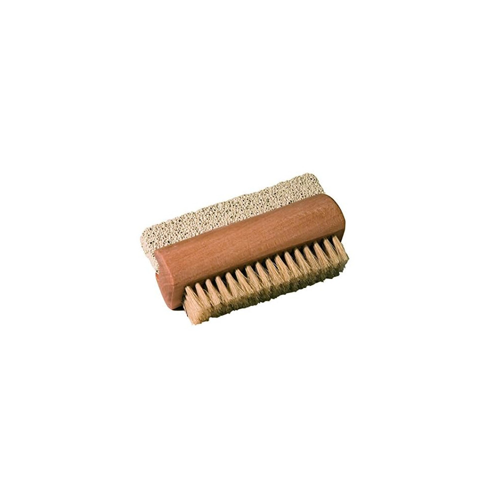 Croll And Denecke Natural Wooden Nail Brush With Pumice Stone