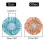 G2PLUS 32CM Large Shower Caps, 2PCS Reusable Women's Stylish Spa Cap Double Layers Bathing Hat 2