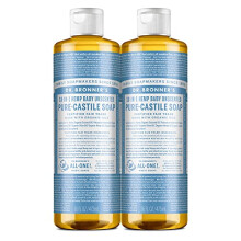 Dr Bronner'S | Baby Castile Liquid Soap | 2 X 473Ml