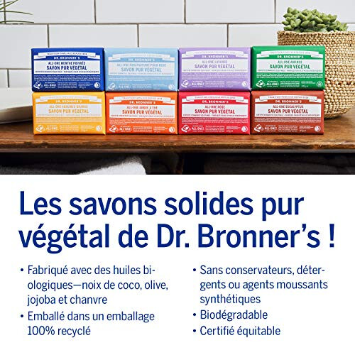 Dr Bronner's Dr Bronner's - Eucalyptus Pure-Castile Bar Soap - 5 oz. 2