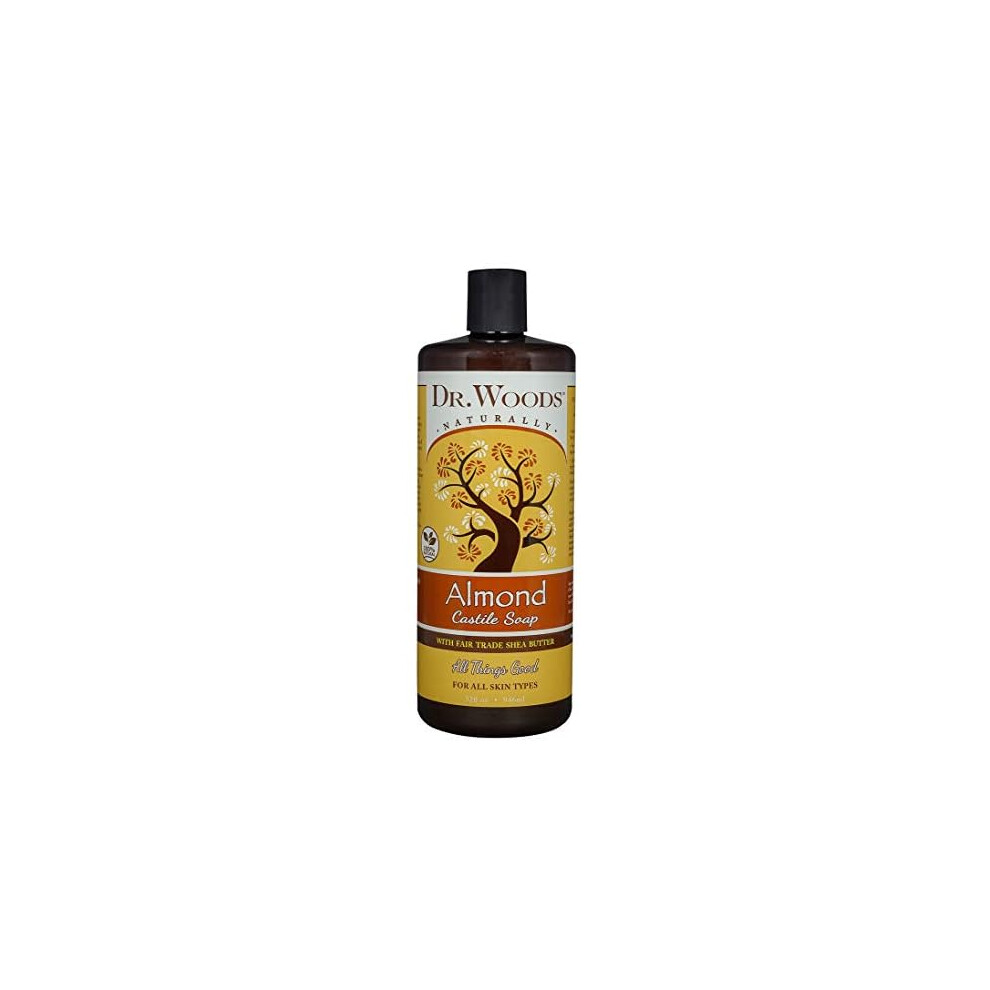 Woods Of Windsor Dr. Woods Pure Almond Liquid Castile Soap With Organic Shea Butter, 32 Ounce