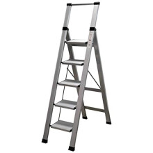 Homelux 710028 Flat Domestic Ladder, Aluminium, 5 Steps