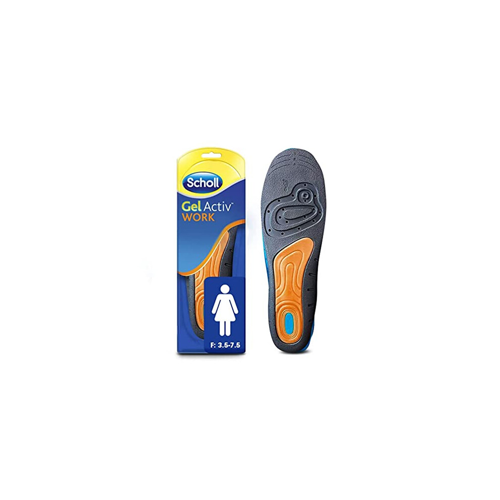 Scholl Womens Gel Activ Work Insoles Uk Size 3.5-7.5