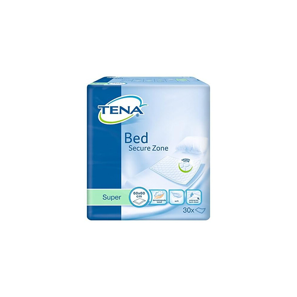 Tena Bed Super 60x60cm - Pack of 30 (Incontinence Bed Pads)