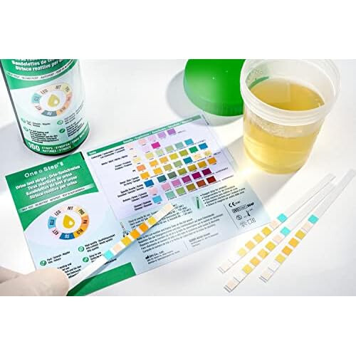 100 x Urine Test Strips for Infection Cystitis Testing Sticks, UTI, Nitrite, Leukocytes, 8 Parameter Urinalysis Multisticks 1