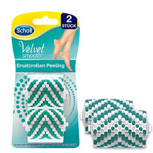 Scholl Velvet Smooth Exfoliating Roller - Refill for Scholl Electric Callus Remover - Replacement Roller for Dry and Flaky Skin on Legs and Feet,