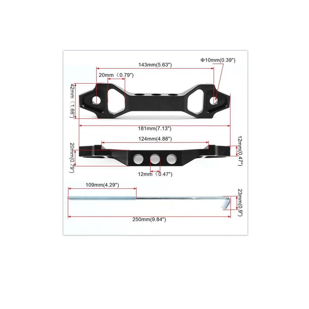 Car Crossbar Battery Holder Battery Retaining Bracket Kit Rustproof Battery 9042977819217