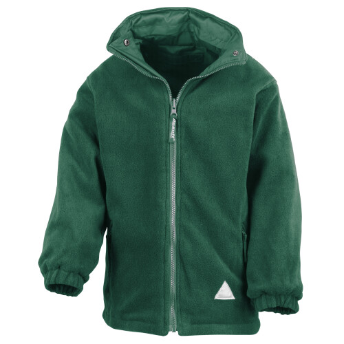 Result (11/12, Bottle Green/Bottle Green) Result Childrens/Kids Reversible Storm Stuff Anti Pilling Fleece Waterproof Jacket