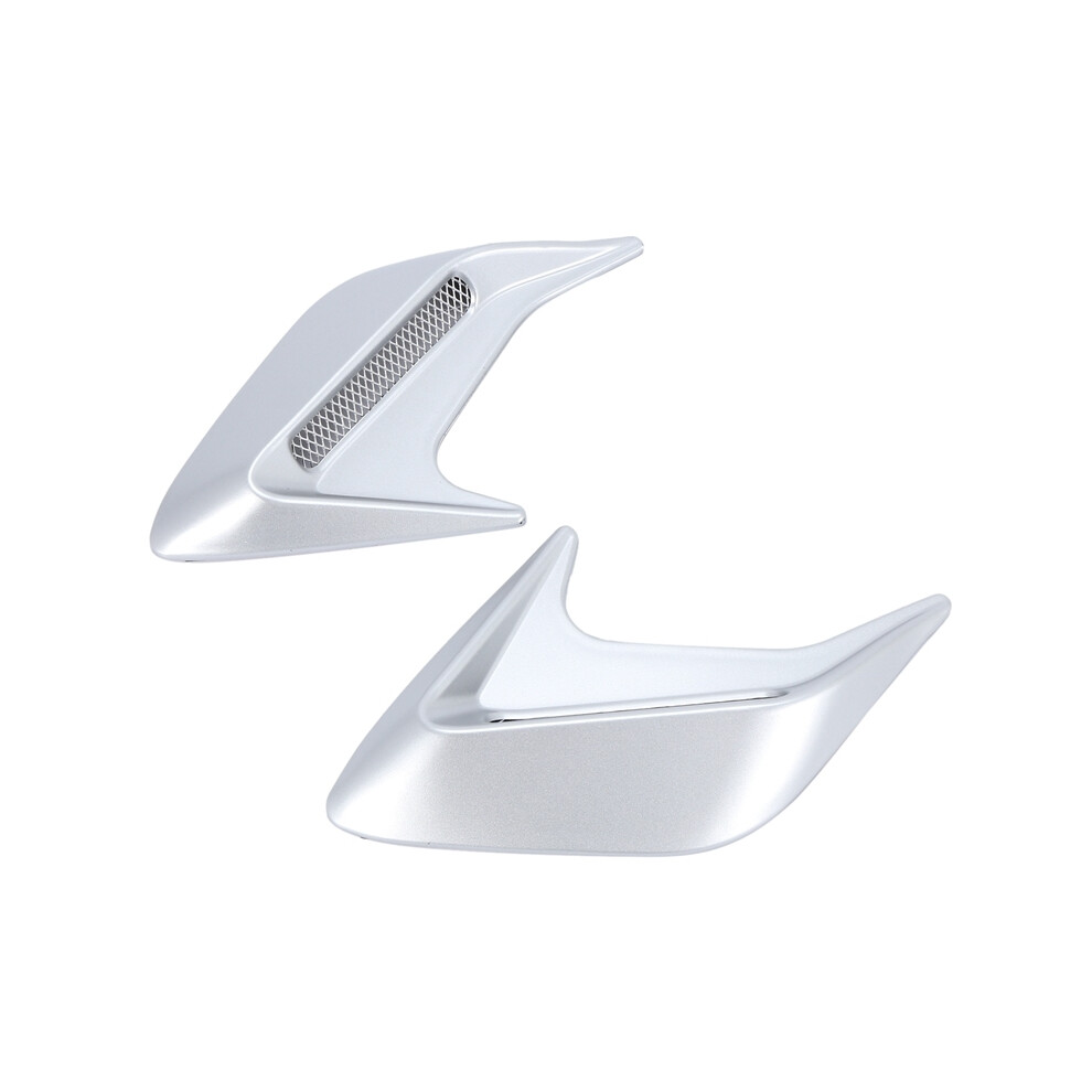 2Pcs Abs Plastic Car Side Vent Air Flow Fender Intake Sticker Shark Gills 9042977802271
