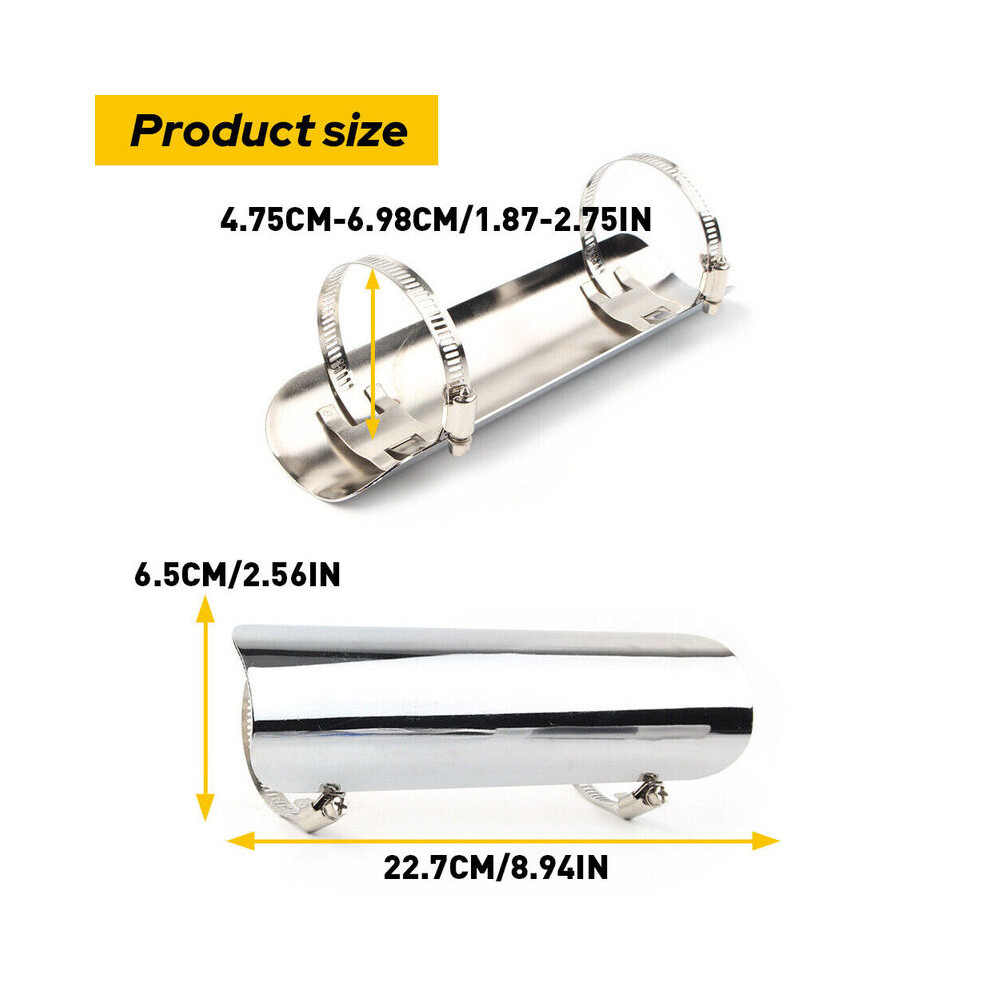 Motorcycle Heat Shield Heel Guard Aluminum Exhaust Muffler Pipe Heat Shield 9042977803940