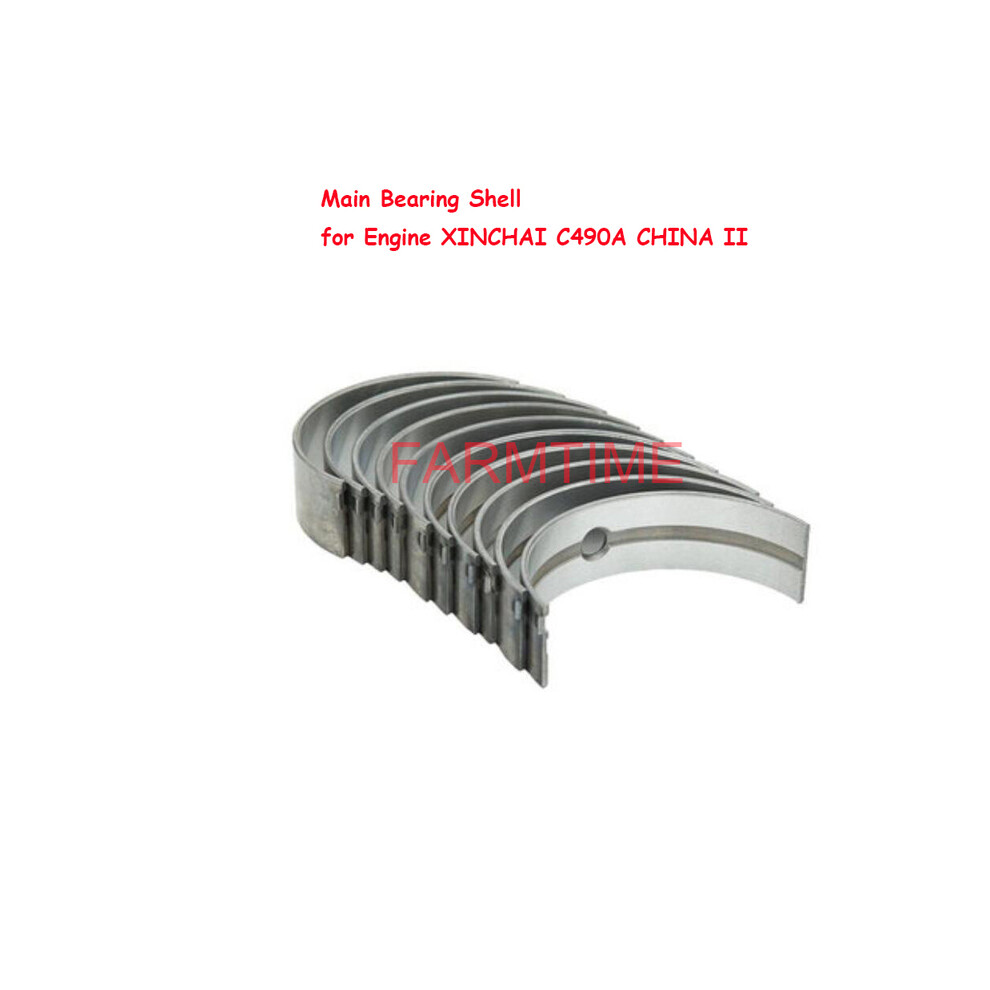 Main Bearing Shell 1set (5 pairs)for Engine XINCHAI C490A CHINA II-image-OPC-PF2PGY2-NEW