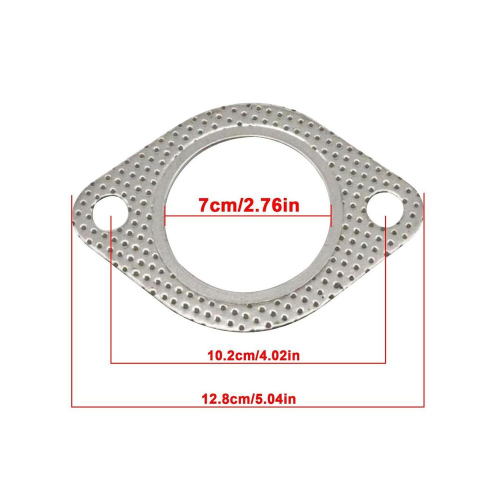 (2.75 Inches 70Mm) Car High Temp Exhaust Gasket Automobile Exhaust Downpipe 2-Bolt Flange 9042977797065