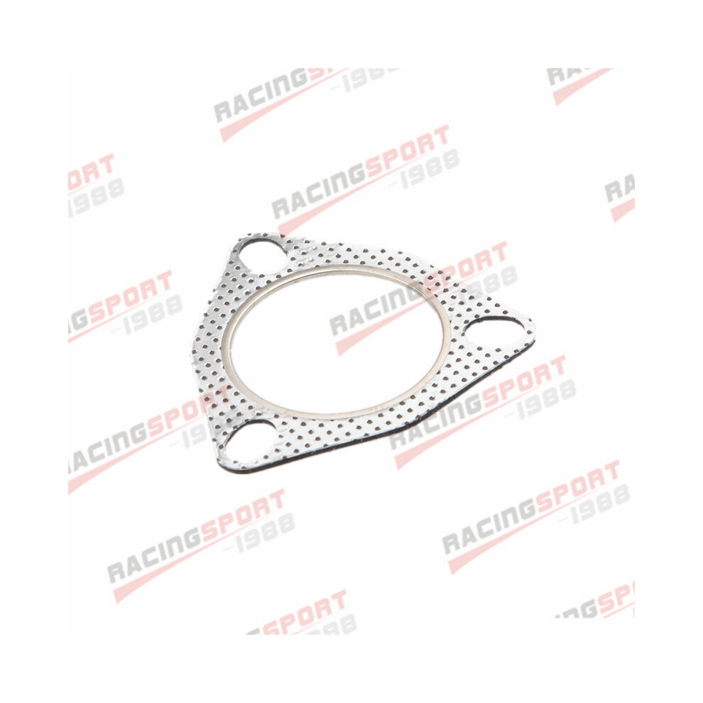 (2 Bolt) 2"/2.25"/2.5"/2.75"/3" 2/3/4Bolt Turbo Exhaust Manifold Gasket Downpipe 9042977799717