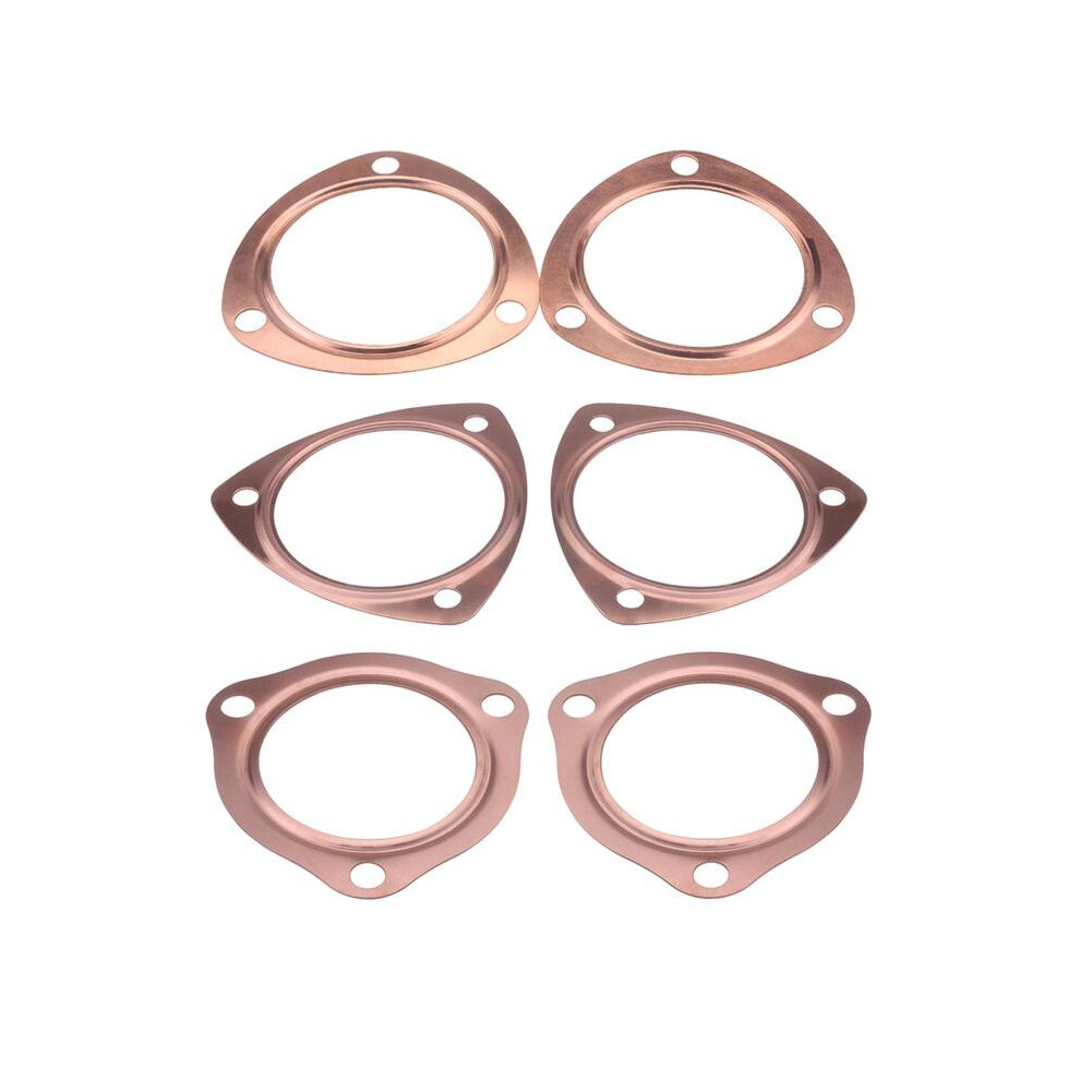 (2.5Inch) Header Collector Gaskets Colorfast Exhaust Gaskets Reusable Durable For 9042977804817
