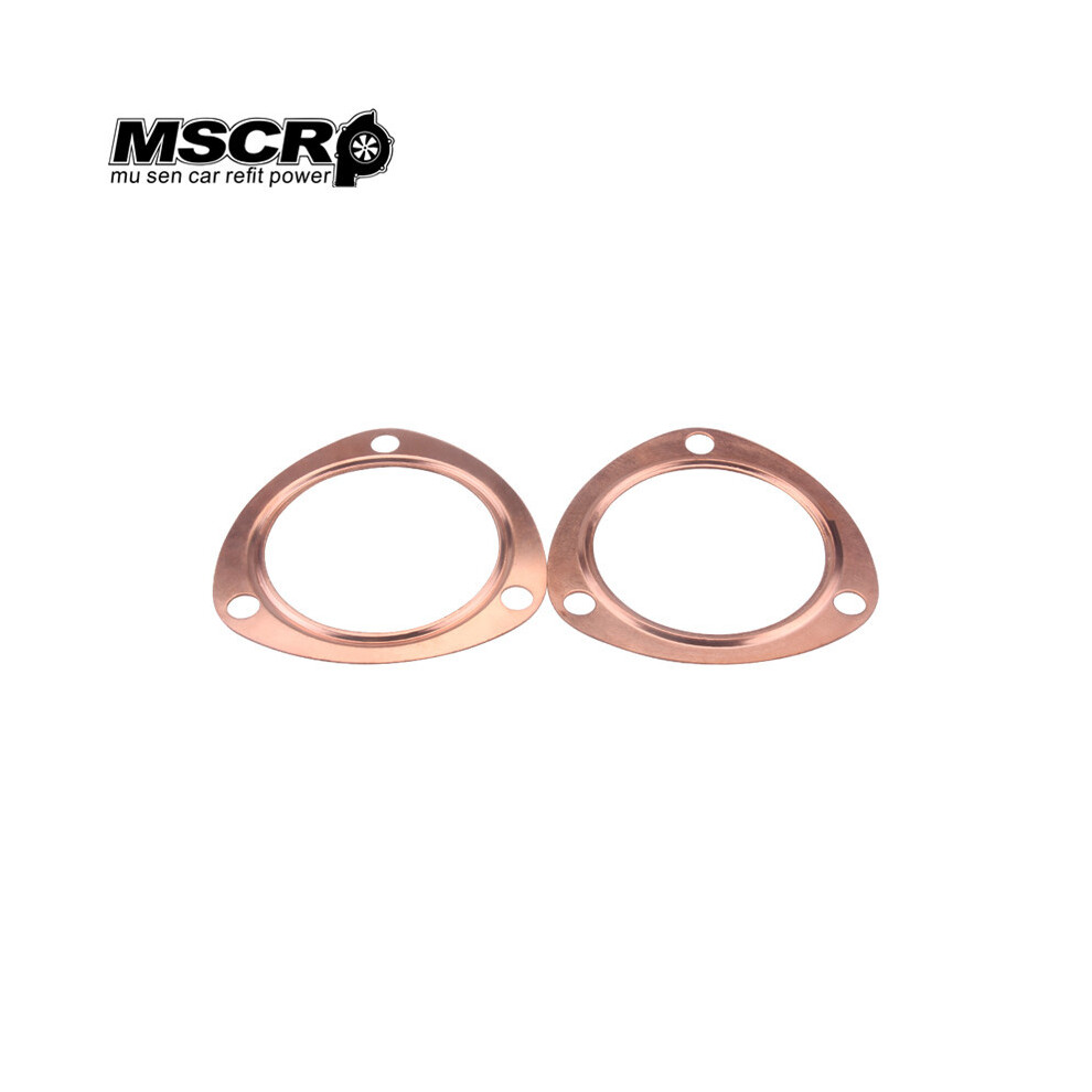 (3) 2.5''/3"/3.5'' Copper Header Exhaust Collector Gaskets Reusable Sbc Bbc 9042977805029