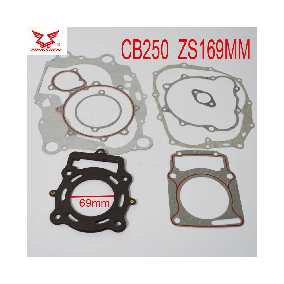 Zongshen Cb250 Air Cooled Engine Gasket Zs169fmm Kayo Dirt Bike Atv Quad 9042977853822