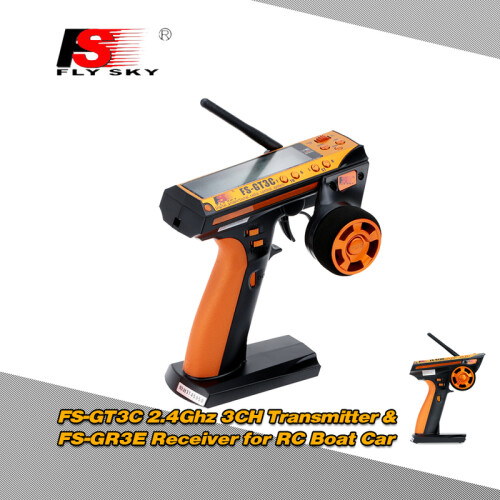 Flysky FS-GT3C 2.4Ghz 3CH Remote Controller LCD Radio Transmitter with 1