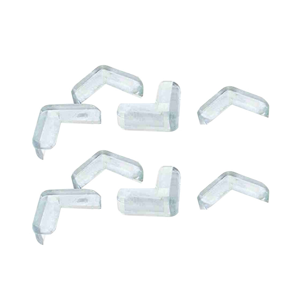 8 Pieces Clear Safety Soft Plastic Table Desk Corner Guard Protector Aihontai