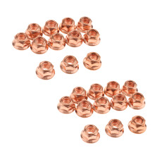 24X M8 Copper Flashed Exhaust Manifold 8mm Nut -High Temperature Nut for