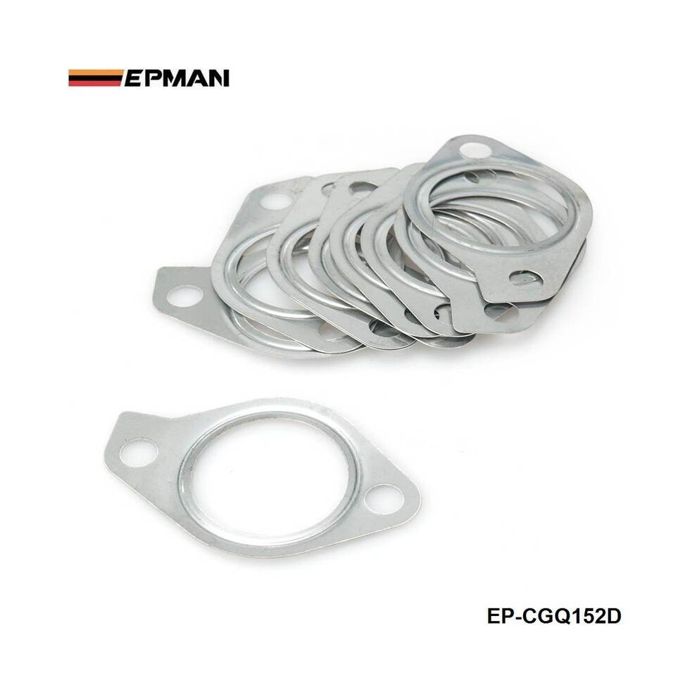 Epman -10Pcs Ss 2 Bolt Turbo Compressor Outlet Gasket For Mitsubishi Evo 9042977805791