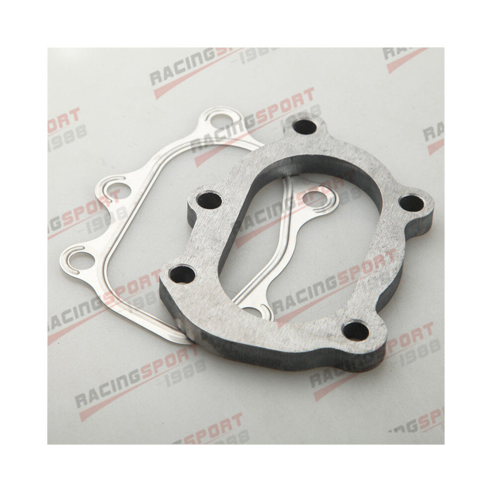 New 5 Bolt Gt25r/Gt28r Turbo Discharge Flange+Gasket T25 T28 Gt25 Gt28 9042977808327