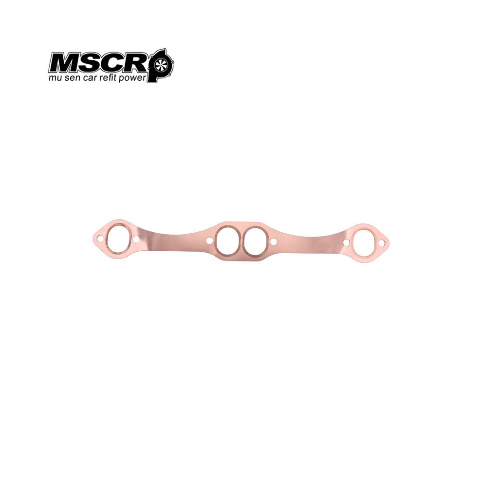 Oval Port Copper Header Exhaust Gaskets Chevy Sb 327 305 350 383 Reusable 9042977809607