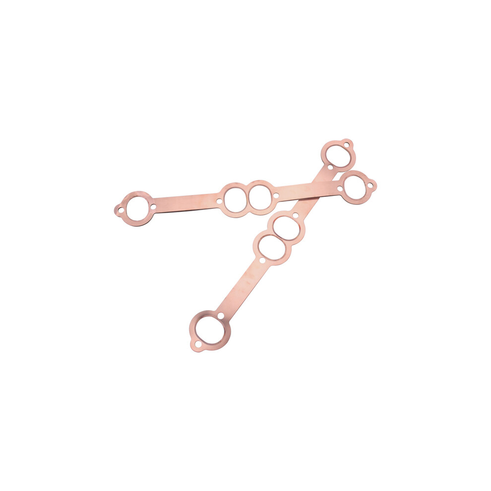 1.8" X 1.5" Sbc Oval Port Copper Header Exhaust Gaskets Sb Chevy 327 305 9042977810153